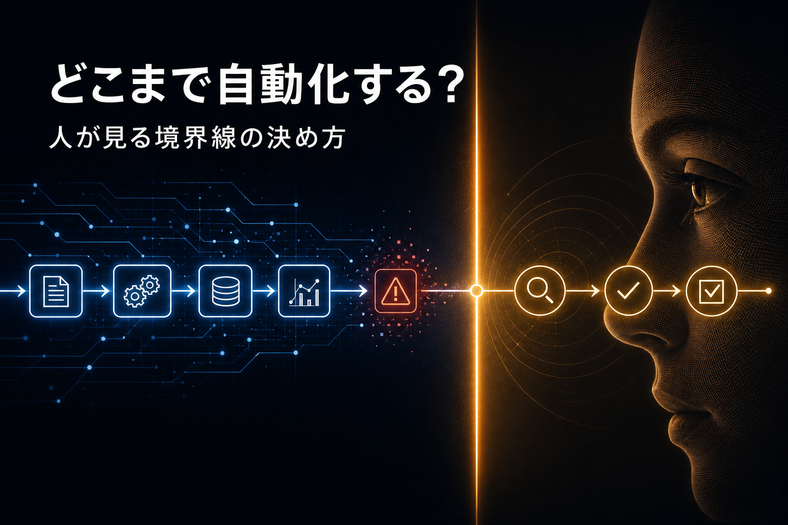 業務のどこまでを自動化し、どこからを人が見るか｜失敗しない切り分け方